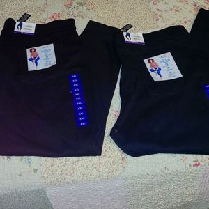 2 pr Hue Black Leggings XXL